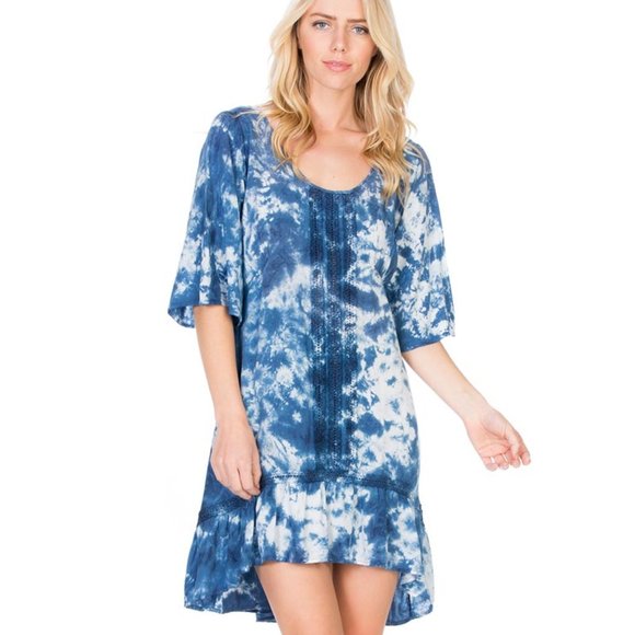 Dresses & Skirts - High Low Hem Dress Criss Cross Back Detail